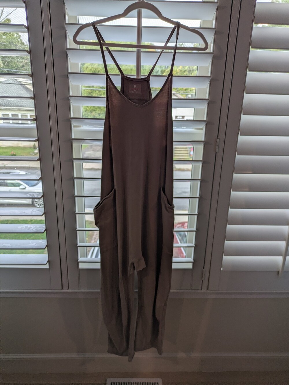 Free People Hot Shot Onesie Brown